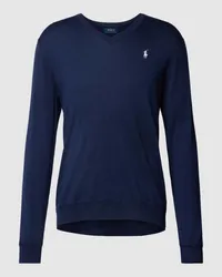 Ralph Lauren Longsleeve mit Label-Stitching Marine