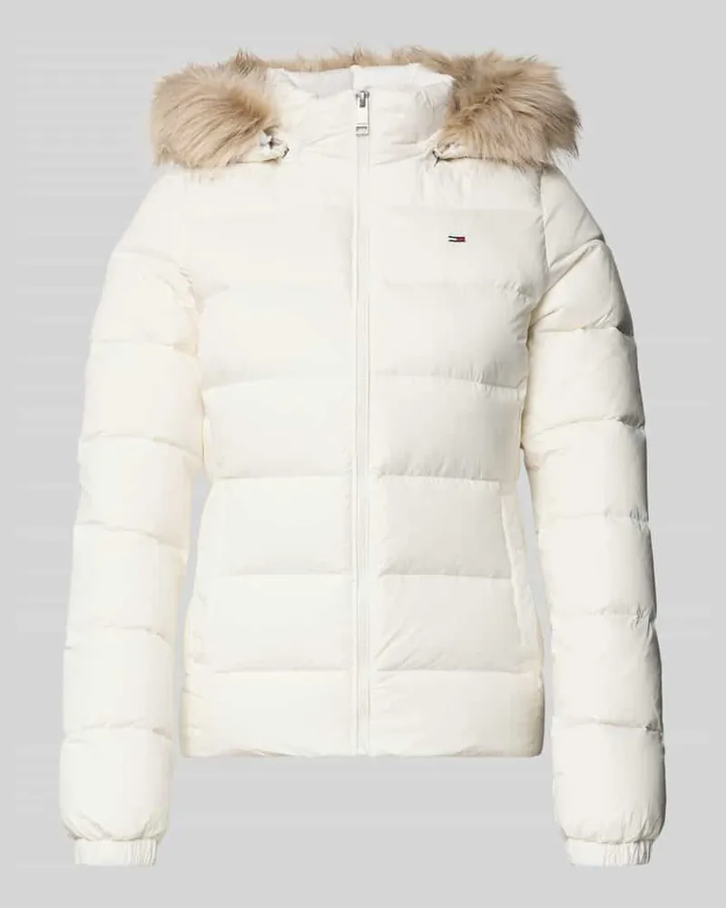 Tommy Hilfiger Slim Fit Steppjacke mit Daunen-Feder-Füllung Offwhite