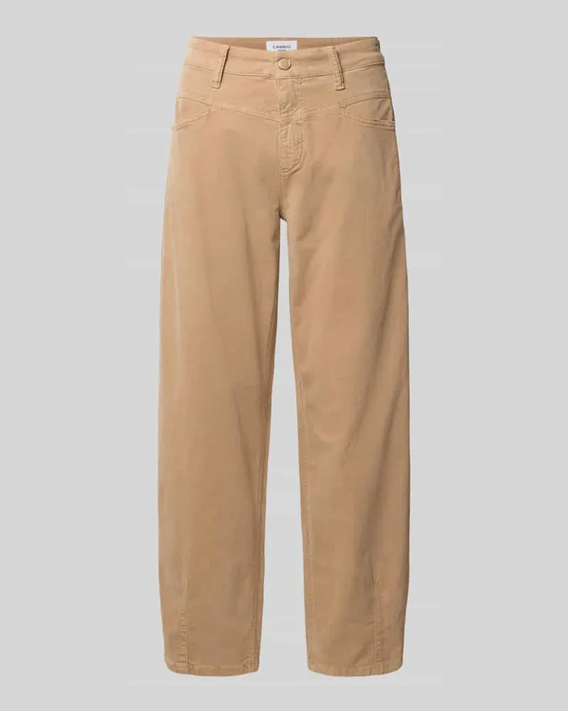 Cambio Barrel Fit Cordhose aus reiner Baumwolle Modell 'ELIN Beige