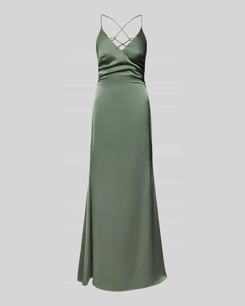 Mascara Abendkleid mit V-Ausschnitt Gruen