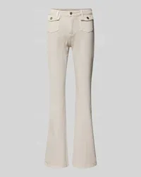 Guess Flared Jeans mit aufgesetzten Pattentaschen Modell 'SEXY FLARE Offwhite