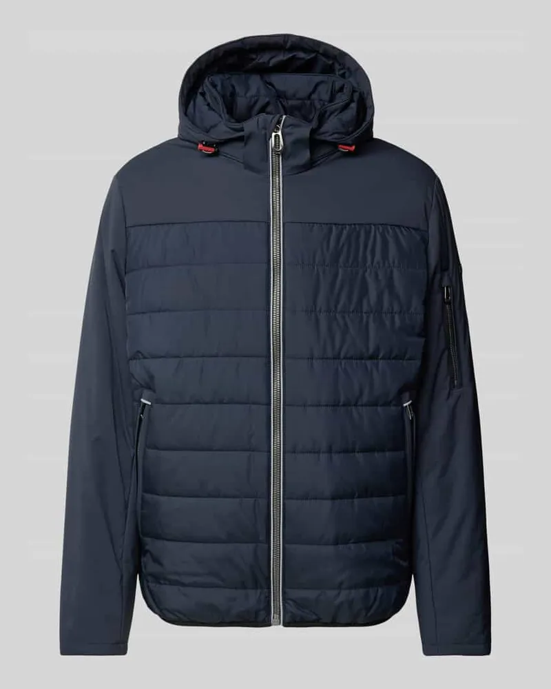 Bugatti Steppjacke mit Reißverschlusstaschen Modell 'Flex City Marine