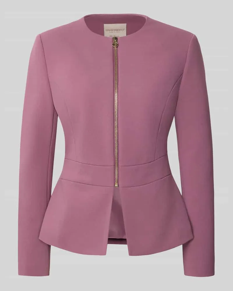 Rinascimento Kurzblazer mit Label-Detail Altrosa