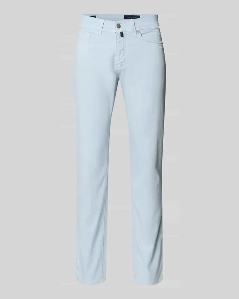Pierre Cardin Regular Fit Hose mit Eingrifftaschen Modell 'Lyon Hellblau