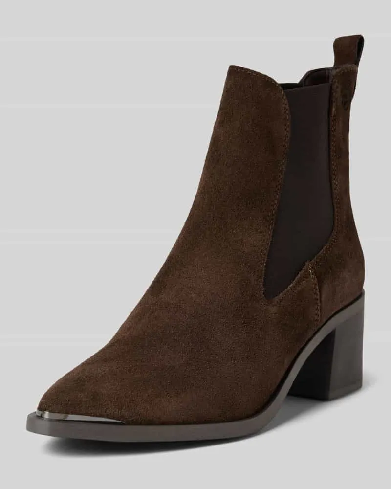 Tamaris Chelseas aus echtem Rindsleder Dunkelbraun