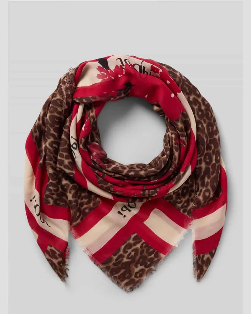 JOOP! Schal mit Allover-Animal-Print Modell 'Adalia Camel