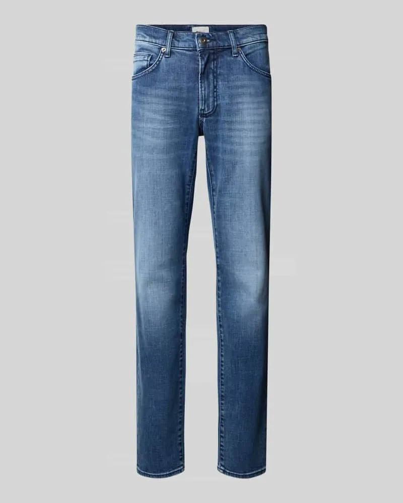 Brax Slim Fit Jeans mit 5-Pocket-Design Modell 'Chuck Blau