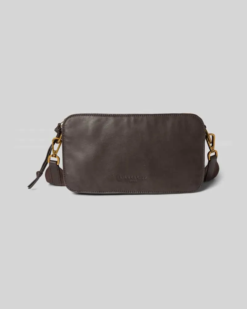 Liebeskind Handtasche aus Leder mit Schulterriemen Dunkelbraun