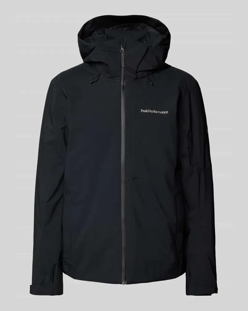 Peak Performance Jacke mit Label-Stitching Black