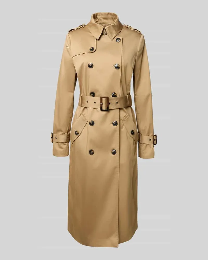 JAKE*S Trenchcoat mit Taillengürtel Sand