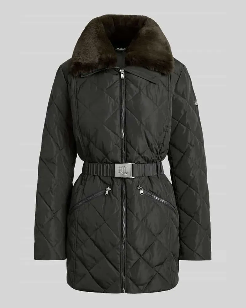 Ralph Lauren Steppjacke mit Taillengürtel Khaki