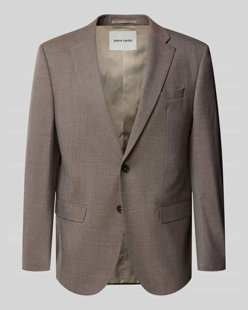 Pierre Cardin Slim Fit 2-Knopf-Sakko mit Pattentaschen Modell 'Grant Hellbraun