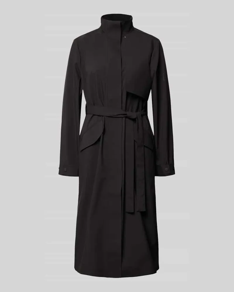 RAINS Regular Fit Mantel mit Stehkragen Modell 'Suva Black