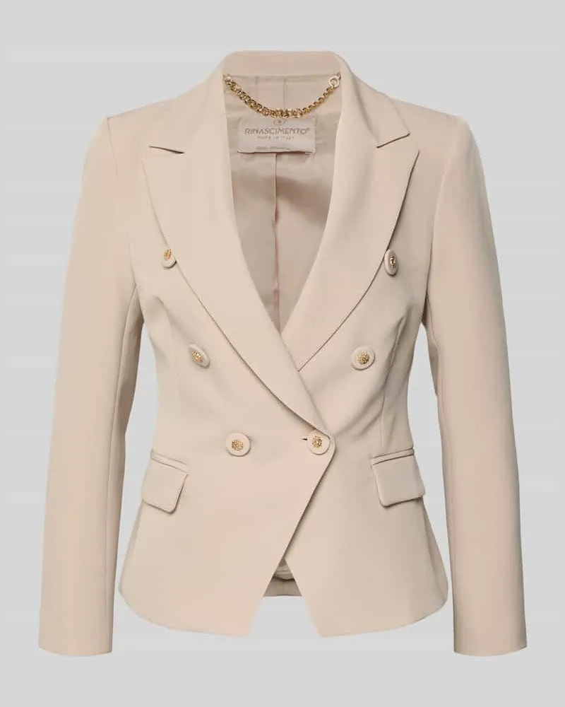 Rinascimento Blazer mit Pattentaschen Modell 'REWI Taupe