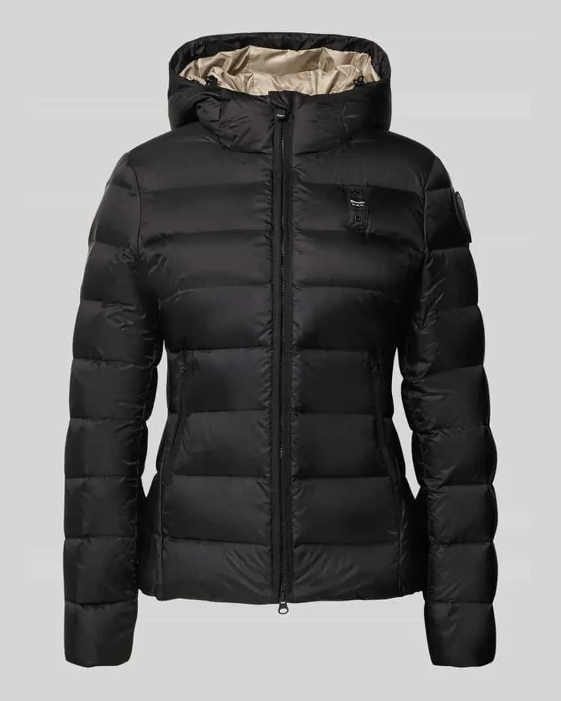 Blauer Daunenjacke mit Zweiwege-Reißverschluss Modell 'CHARME Black