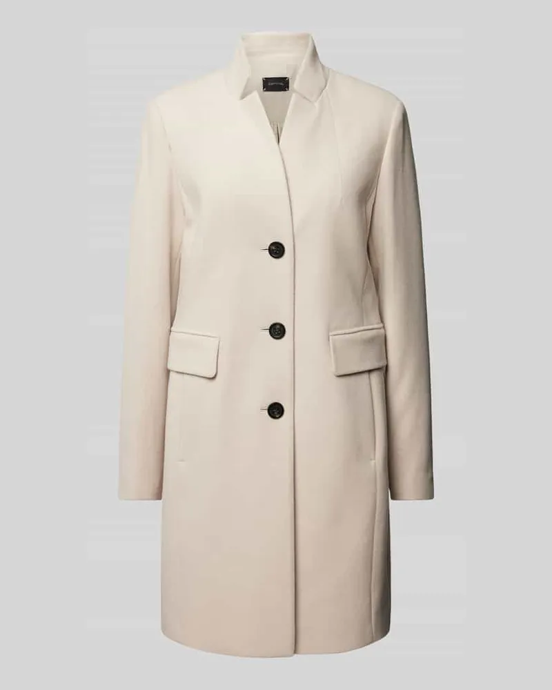 COMMA Mantel mit Stehkragen Sand