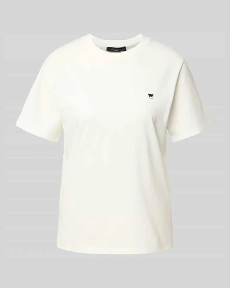 Max Mara Regular Fit T-Shirt aus reiner Baumwolle Modell 'VENACO Weiss