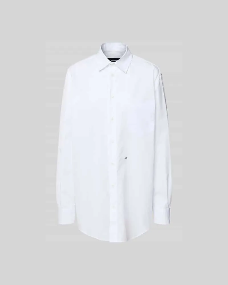 Dsquared2 Hemdbluse mit Knopfleiste Weiss