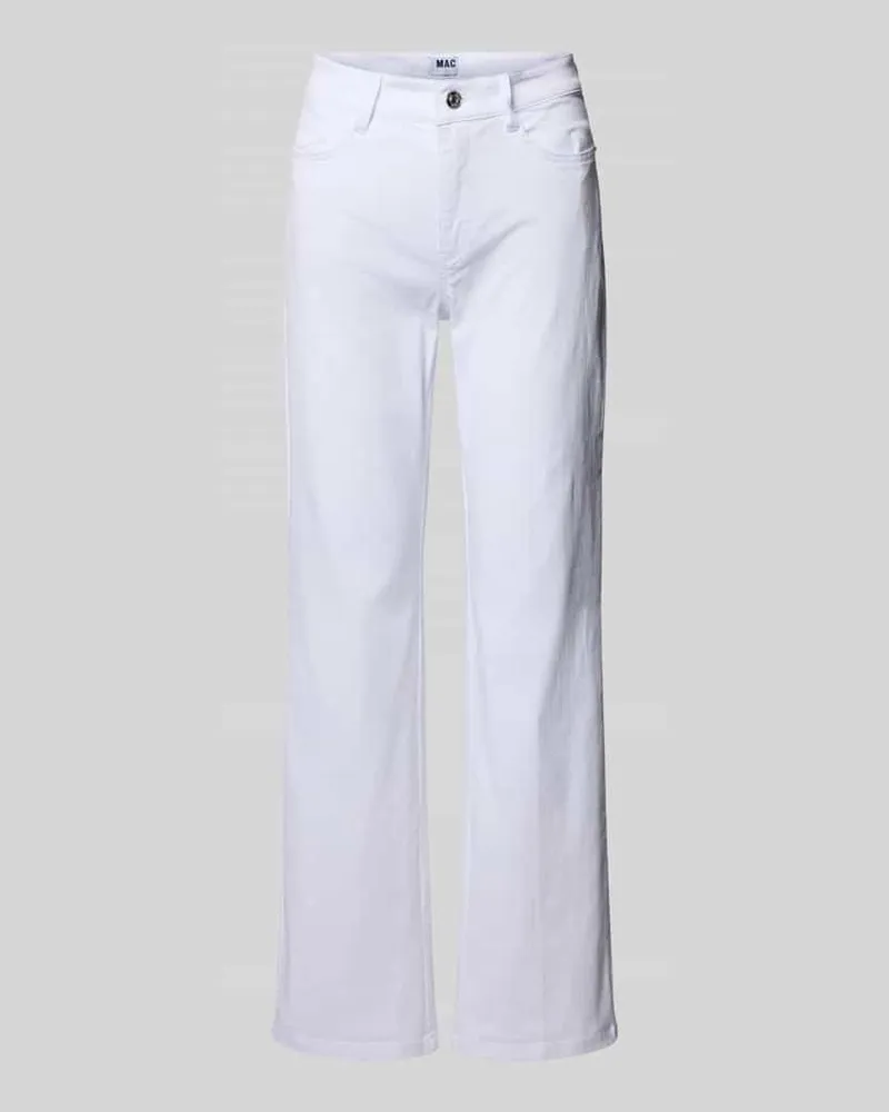 MAC Jeans Wide Leg Jeans im 5-Pocket-Design Modell 'Laura Weiss
