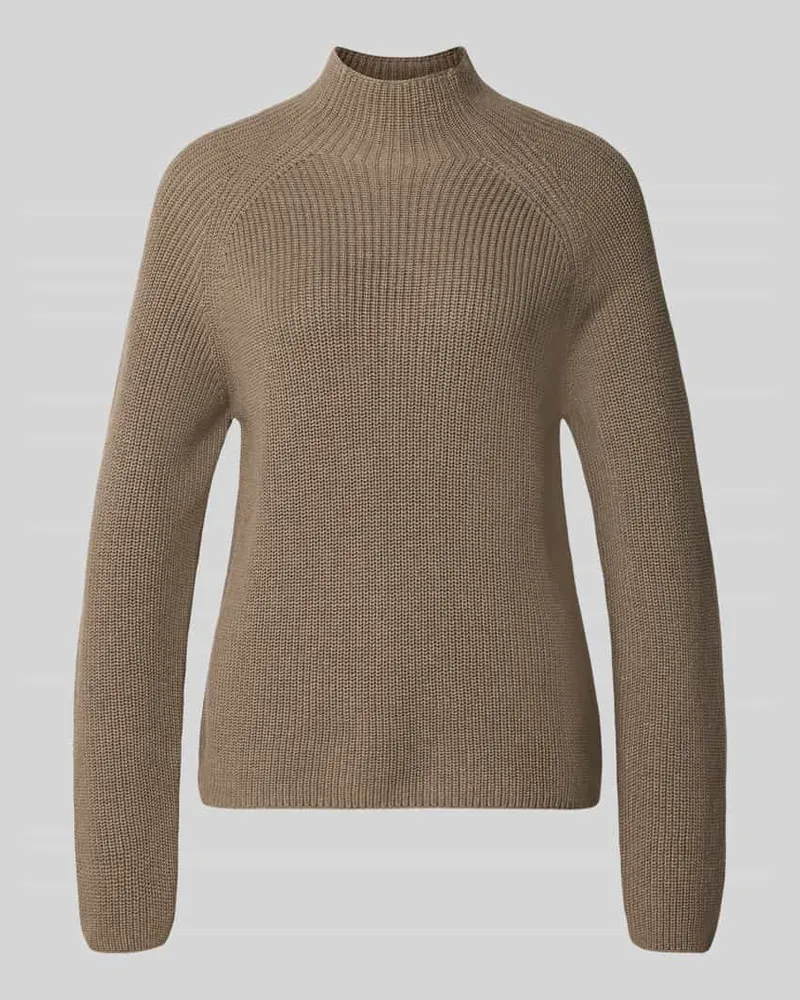 Marc O'Polo Regular Fit Pullover aus reiner Baumwolle Taupe