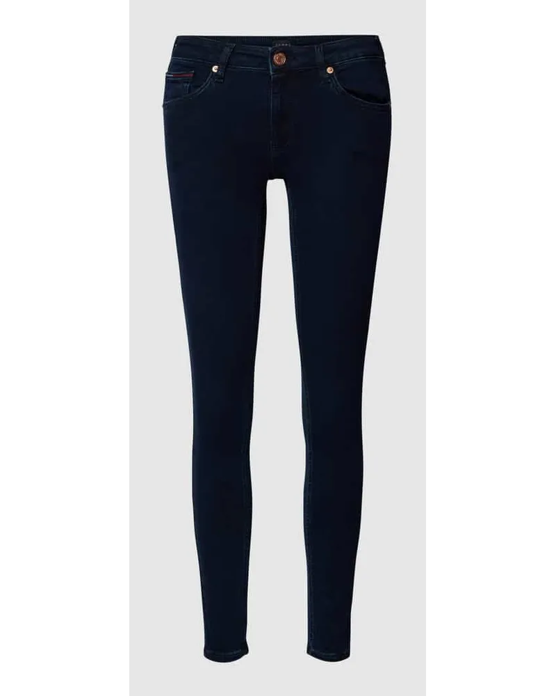 Tommy Hilfiger Skinny Fit Jeans mit Label-Detail Modell 'SOPHIE Dunkelblau