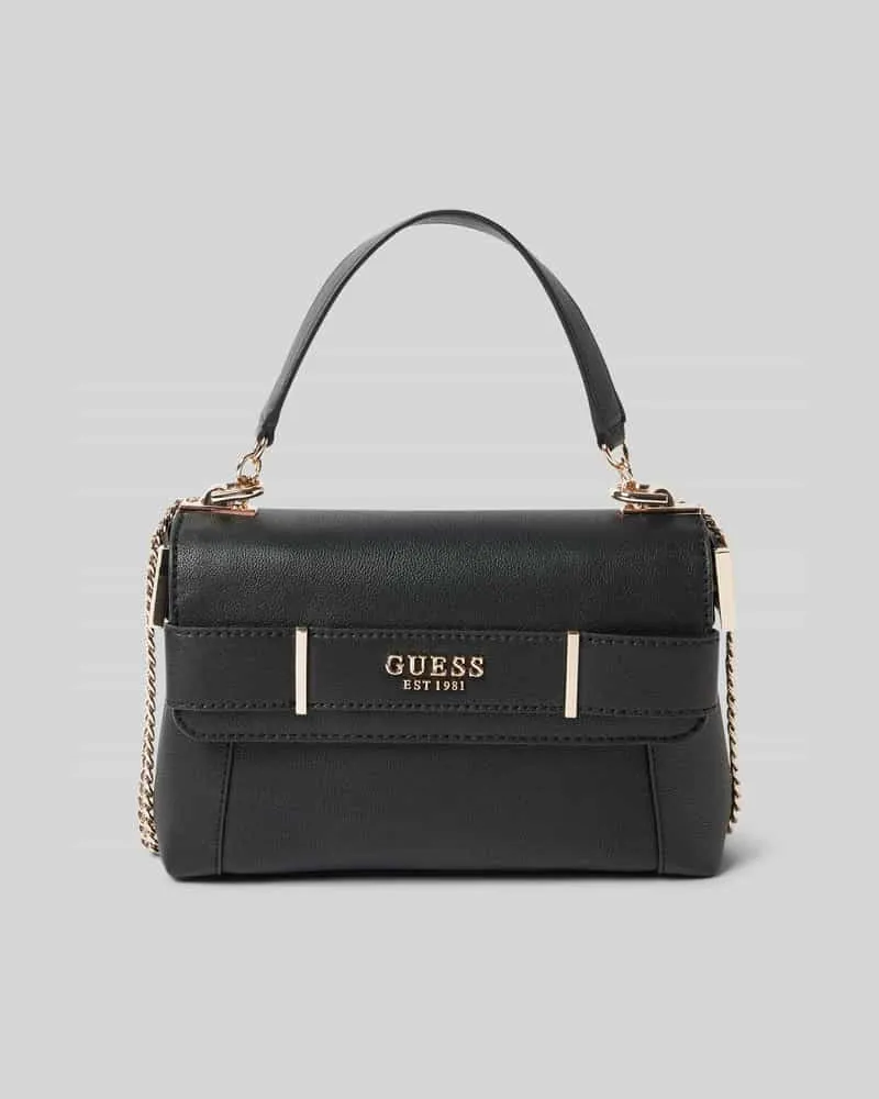 Guess Handtasche mit Label-Applikation Black