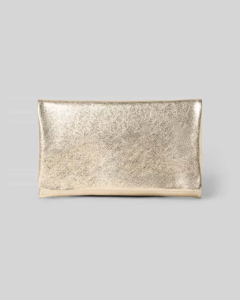 Abro Clutch aus echtem Leder Modell 'Mimosa Gold