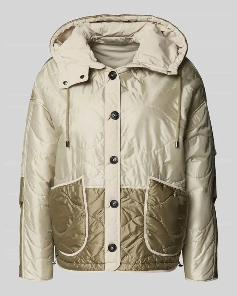 Blonde No. 8 Steppjacke mit aufgesetzten Eingrifftaschen und Kapuze Kitt