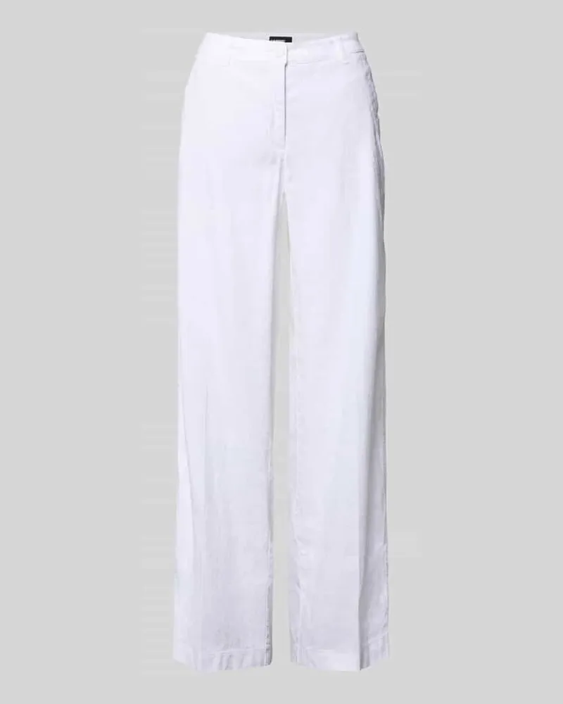 Cambio Leinenhose mit Eingrifftaschen Modell 'ADRIENNE Weiss