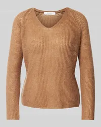 Max Mara Strickpullover mit Strukturmuster Modell 'FRESIS Camel