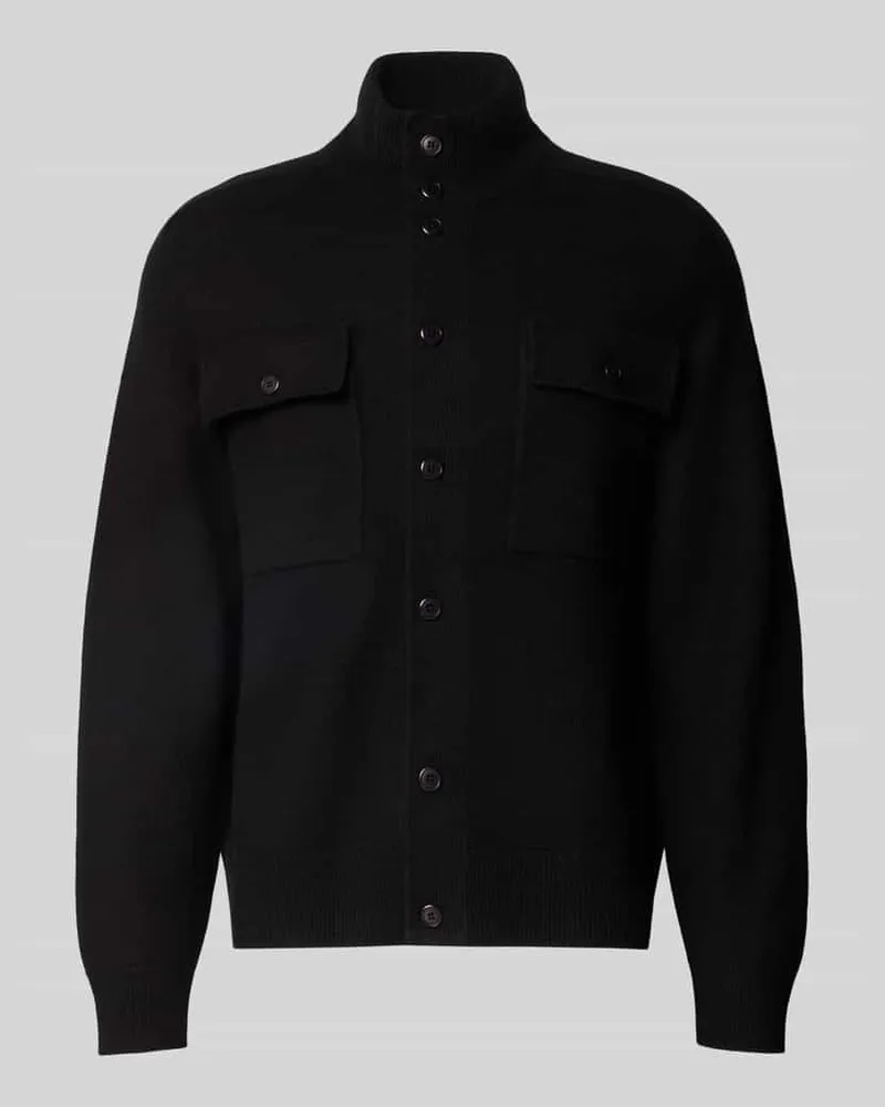 Filippa K Cardigan aus reinem Leinen Black