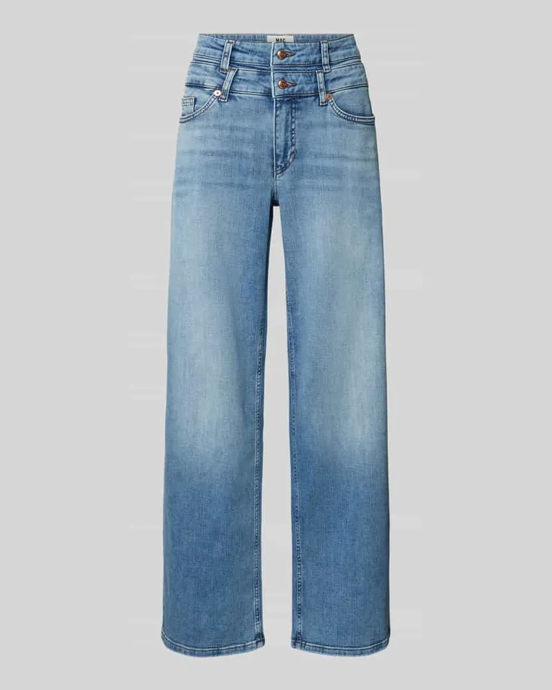MAC Jeans Jeans mit 5-Pocket-Design Modell 'Maine Blau