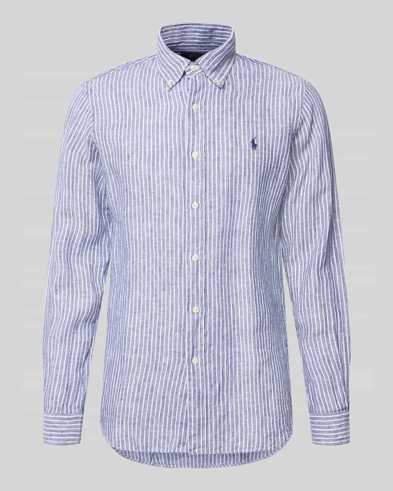 Ralph Lauren Regular Fit Freizeithemd aus reinem Leinen Marine