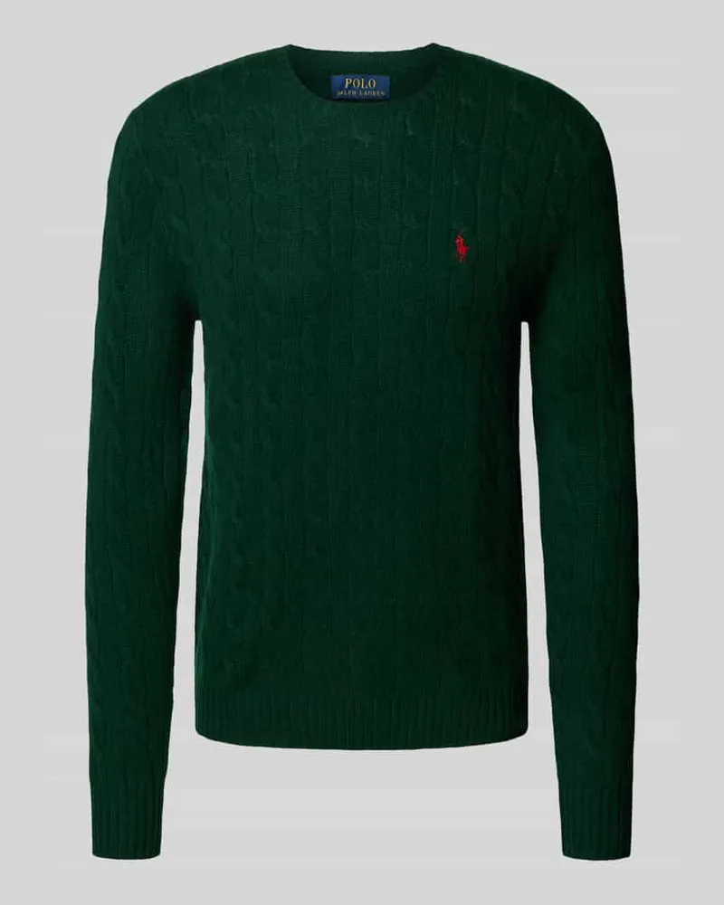 Ralph Lauren Regular Fit Strickpullover aus Woll-Kaschmir-Mix Dunkelgruen