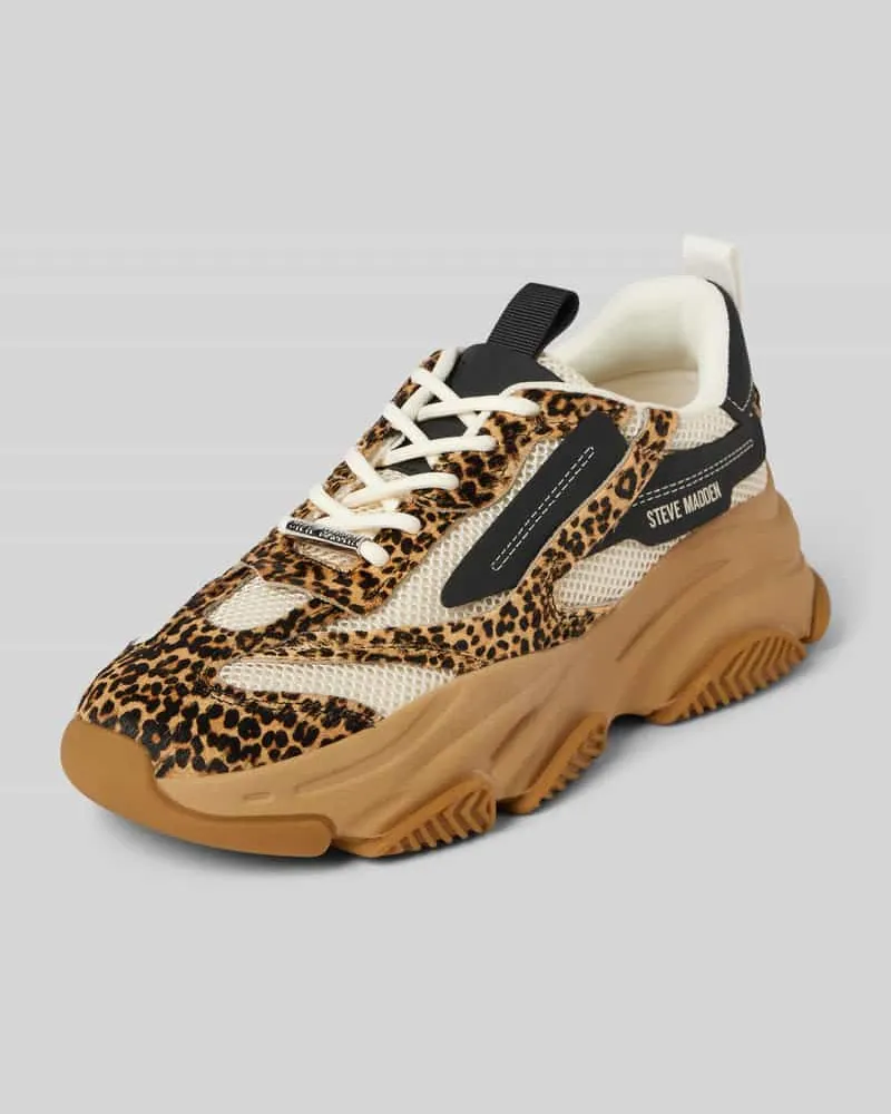 Steve Madden Sneaker mit Schnürverschluss Modell 'POSSESSION Mittelbraun