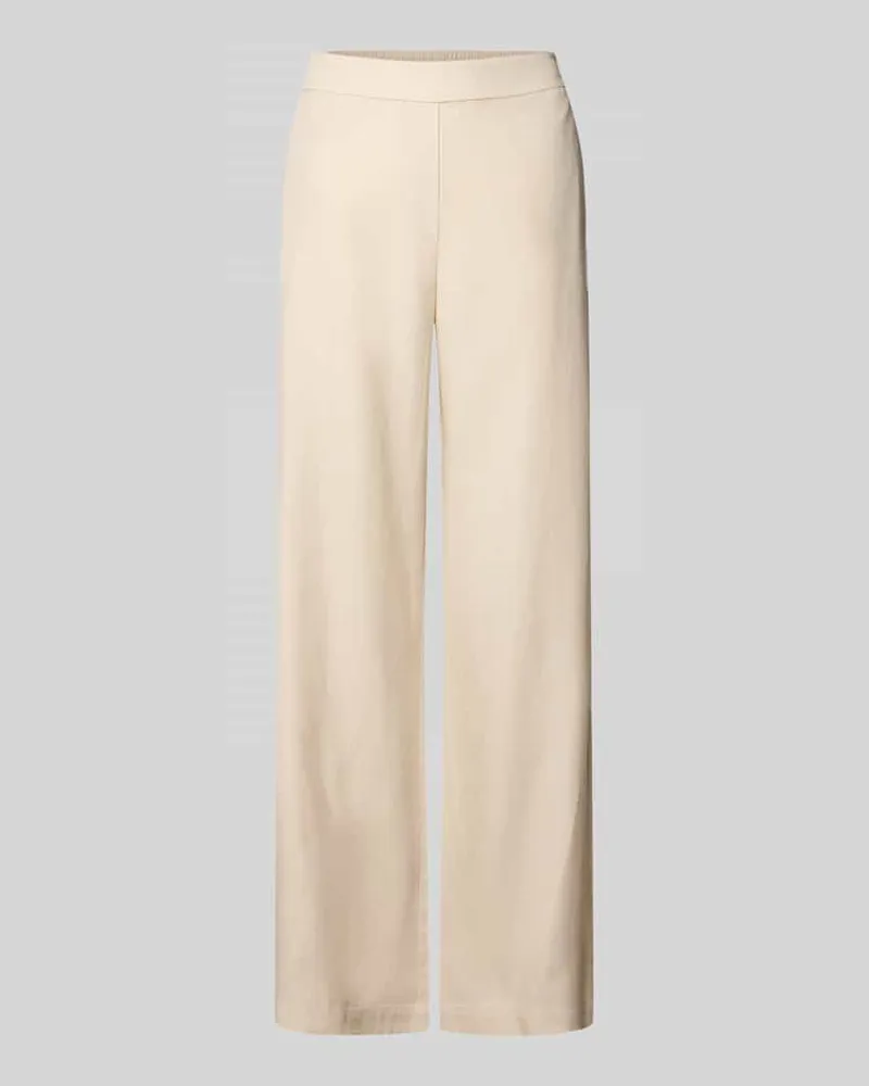 COMMA Stoffhose aus Lyocell-Mix mit elastischem Bund Sand