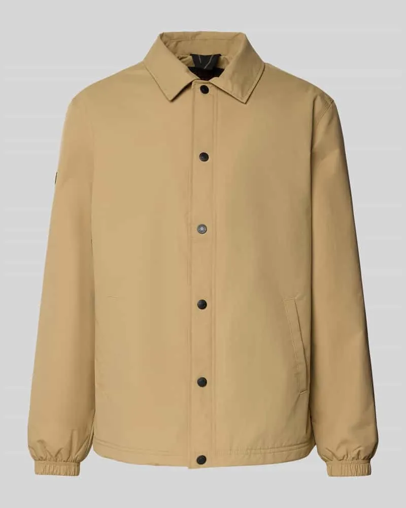Superdry. Jacke mit Umlegekragen und Eingrifftaschen Hellbraun