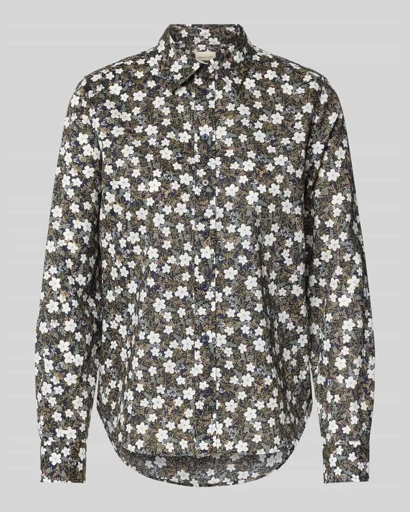 Gant Regular Fit Hemdbluse aus reiner Baumwolle mit Kellerfalte Hellgruen