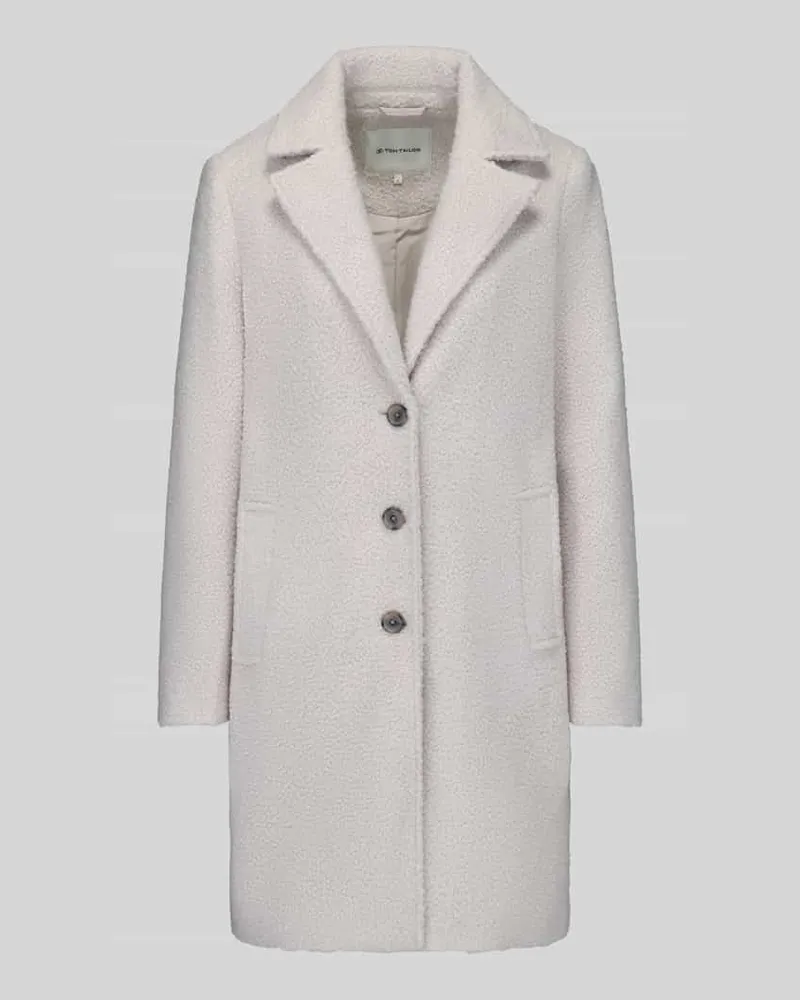Tom Tailor Regular Fit Mantel mit Reverskragen Beige