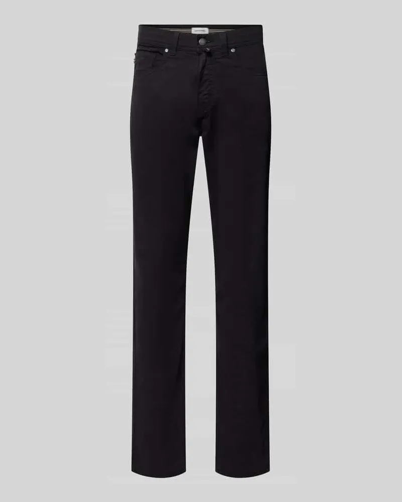Pierre Cardin Straight Fit Chino aus elastischem Baumwoll-Mix Modell 'Lyon Black