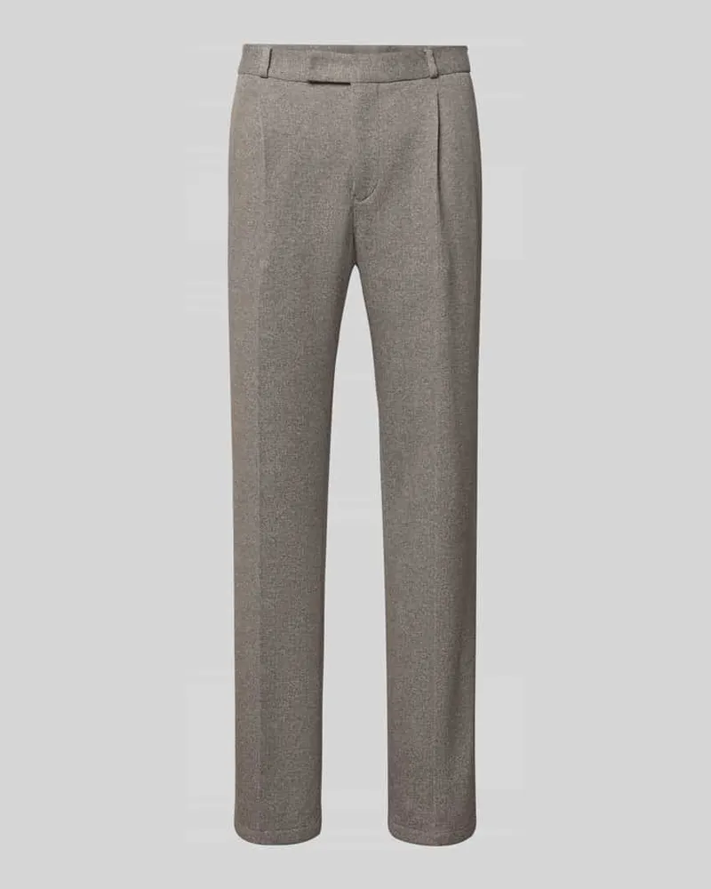 Zuitable Straight Fit Anzughose mit Baumwoll-Anteil Modell 'DiConnor Sand