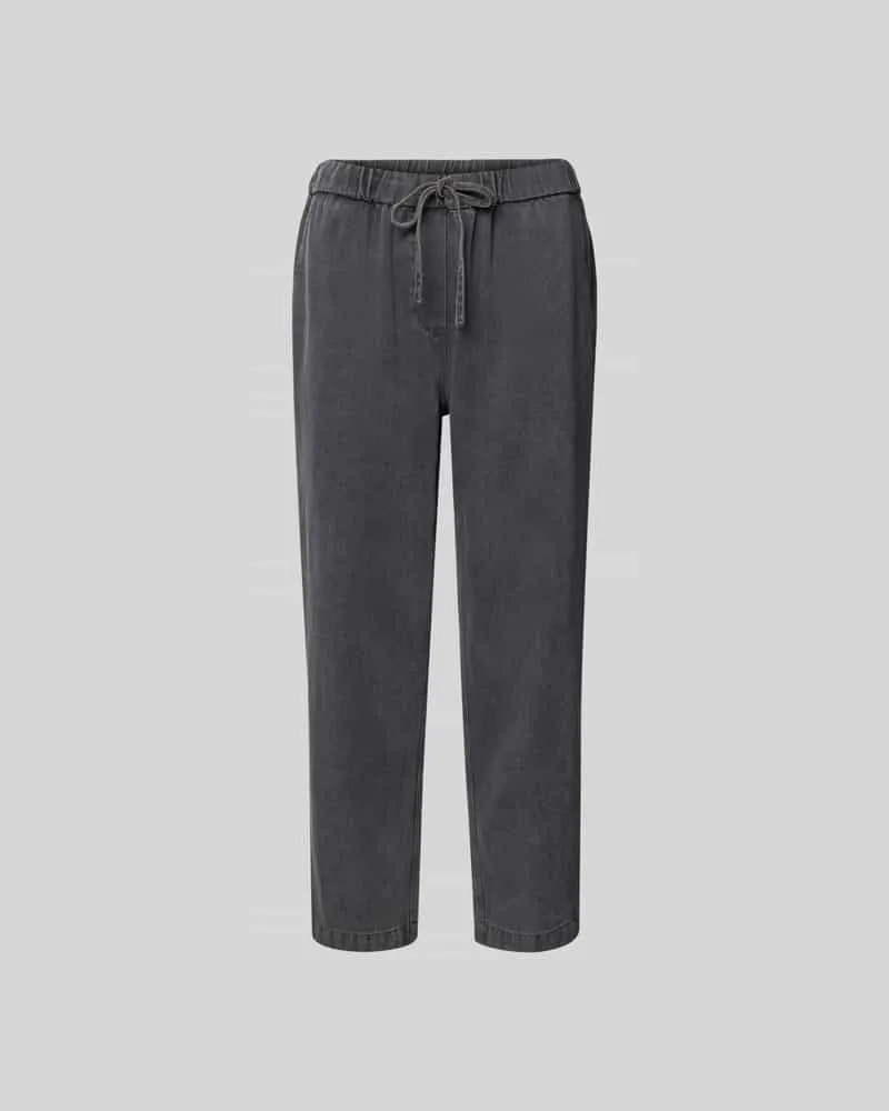 Juvia Relaxed Fit Jeans mit Tunnelzug Black