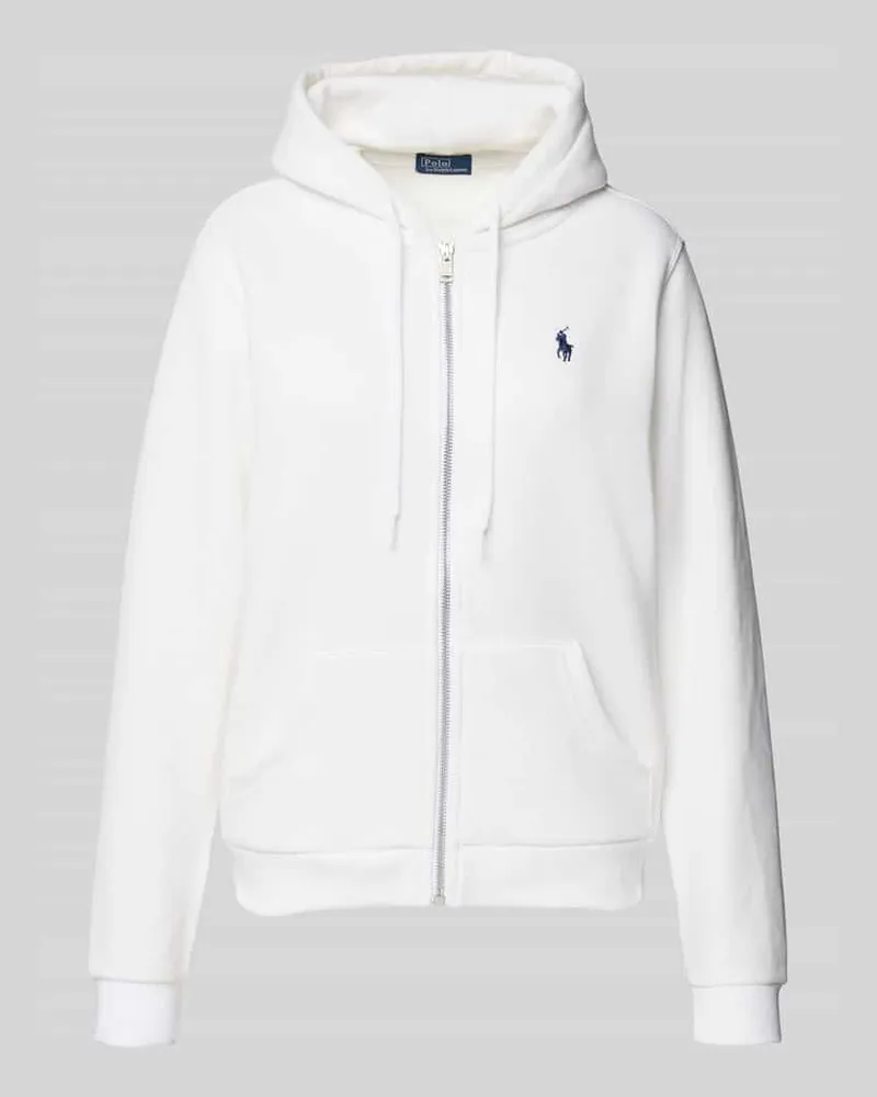 Ralph Lauren Sweatjacke mit Logo-Stitching Weiss