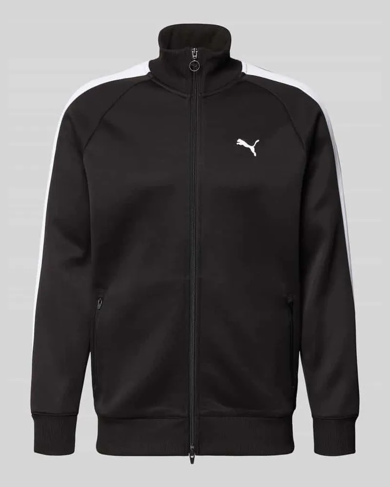 Puma Sweatjacke mit Label-Print Black