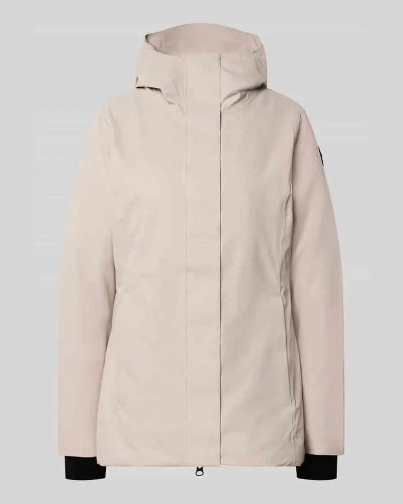 G.I.G.A. DX Jacke mit Label-Patch und Zweiwege-Reißverschluss Sand