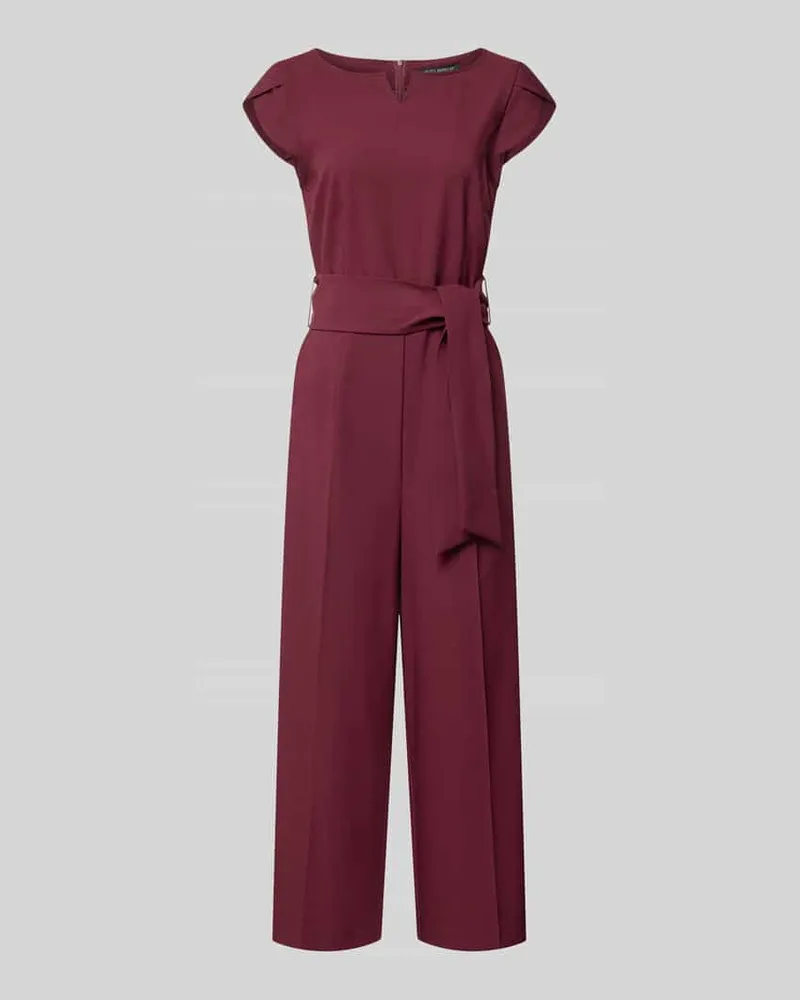 Betty Barclay Regular Fit Jumpsuit mit Bindegürtel Bordeaux