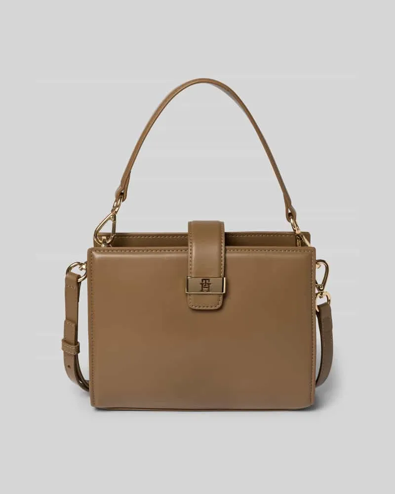 Tommy Hilfiger Henkeltasche mit abnehmbarem Schulterriemen Taupe