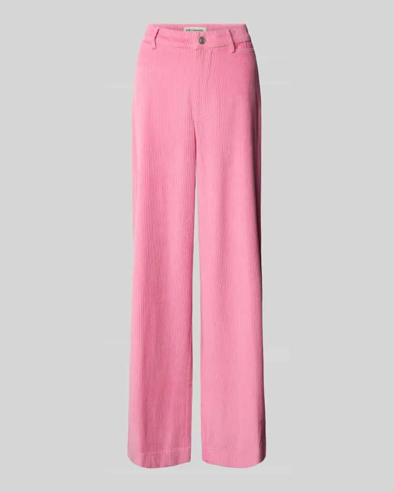 Lollys Laundry Wide Leg Cordhose mit Eingriff- und Gesäßtaschen Modell 'Florida Pink