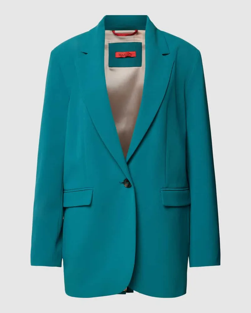 MAX&Co. Blazer mit Pattentaschen Modell 'INSEGNA Petrol