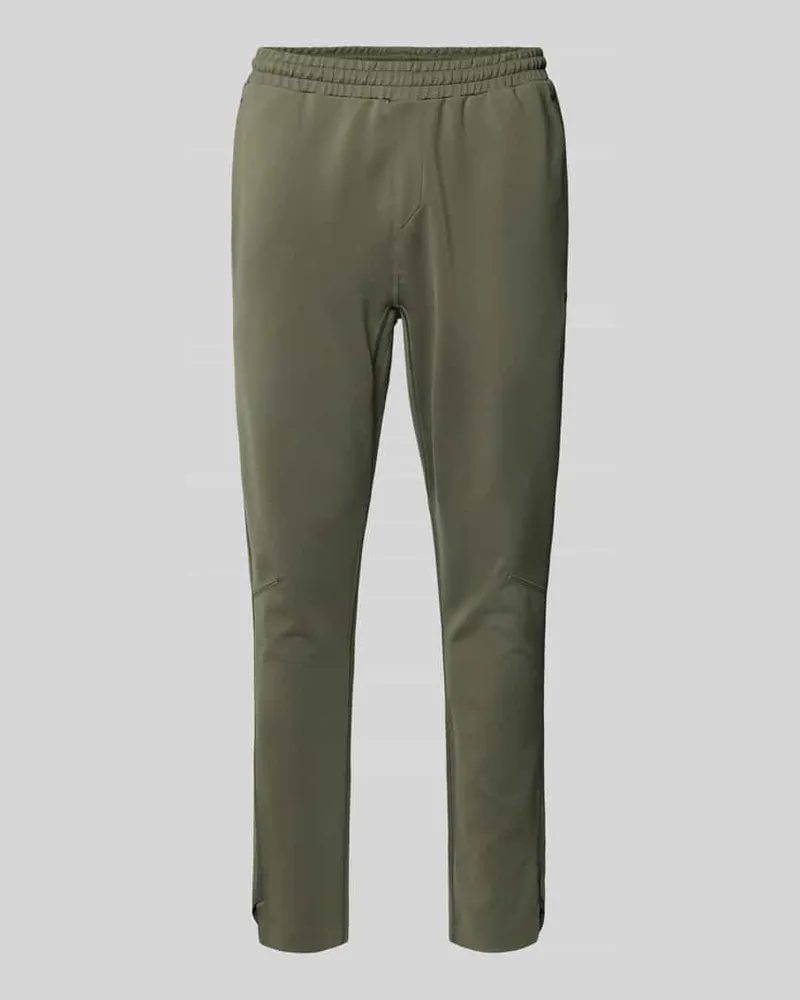 HUGO BOSS Regular Fit Sweatpants aus schnell trocknenden Material Modell 'HICON ACTIVE Oliv